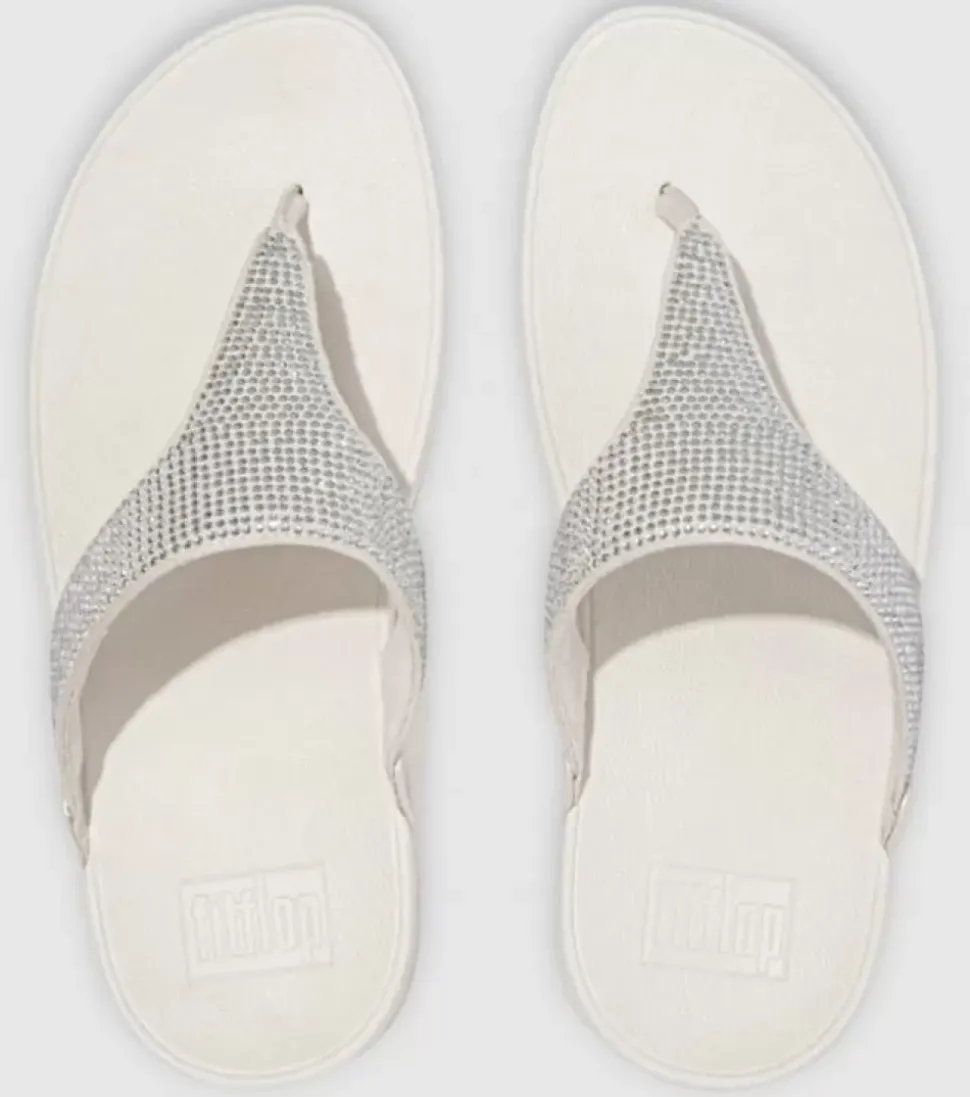 Discount Lulu Crystal Embellished Toe Post Womens Women Sandals & Thongs