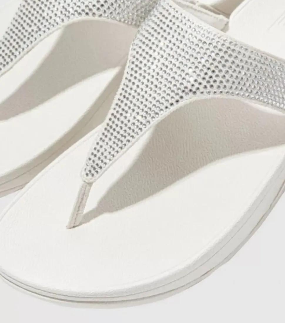 Discount Lulu Crystal Embellished Toe Post Womens Women Sandals & Thongs