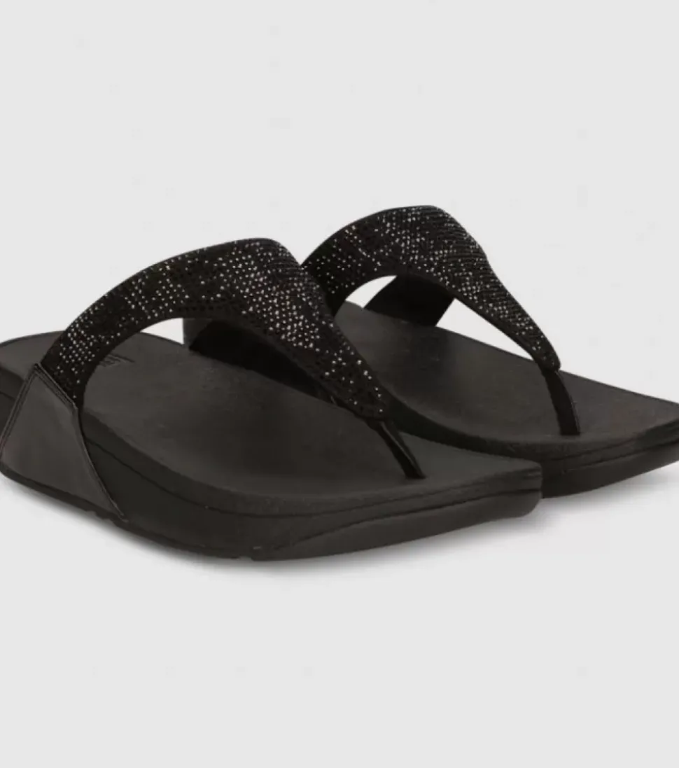 Cheap Lulu Crystal Embellished Toe Post Womens Women Sandals & Thongs