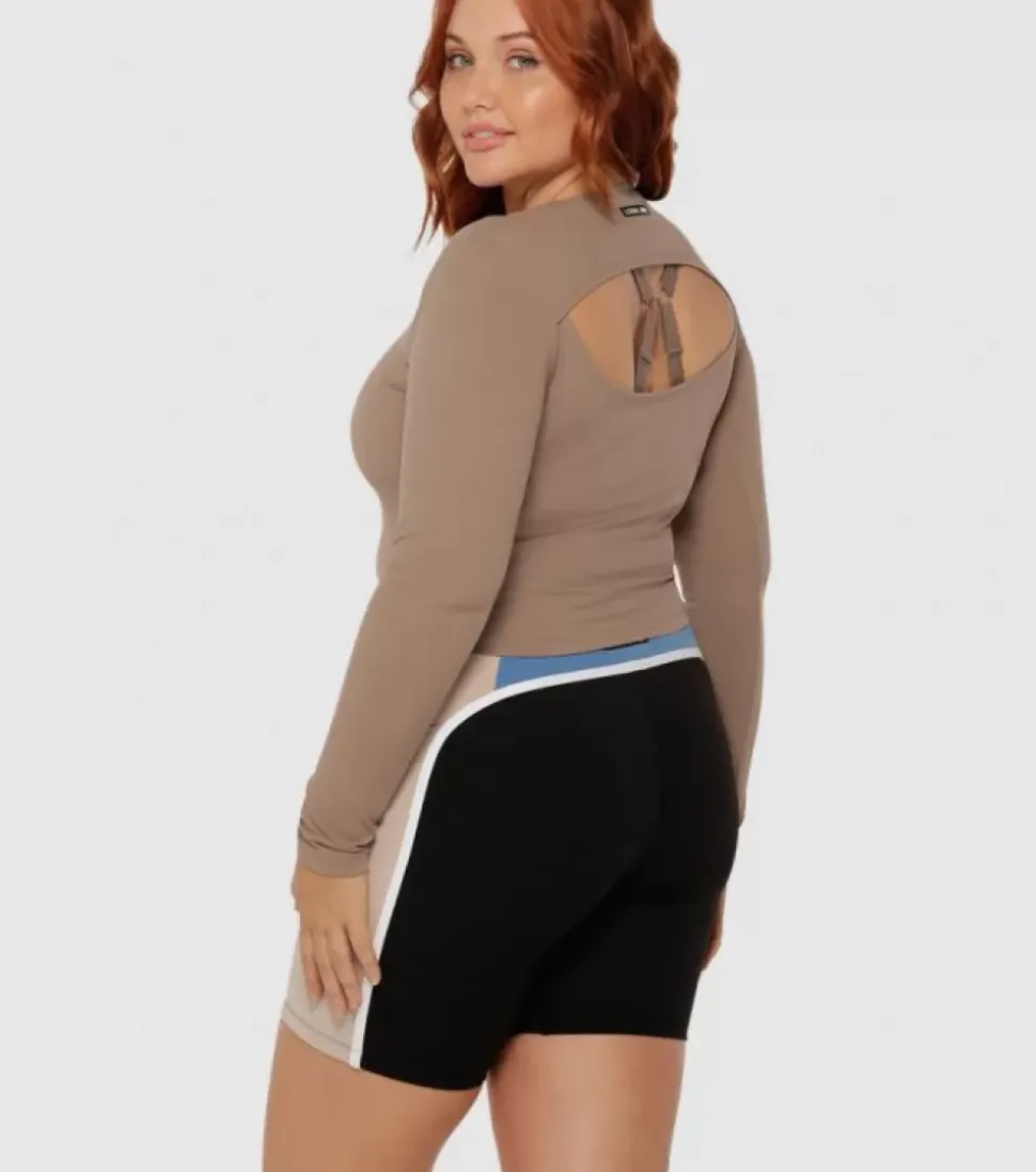 Shop Lifted Active Cropped Long Sleeve Top Womens Women Tees