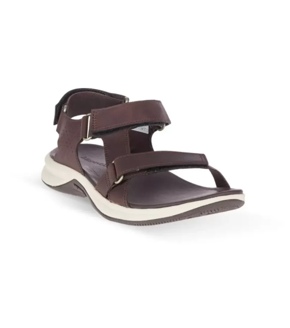 Sale Tideriser Luna Convert Leather Womens Chocolate Women Sandals & Thongs