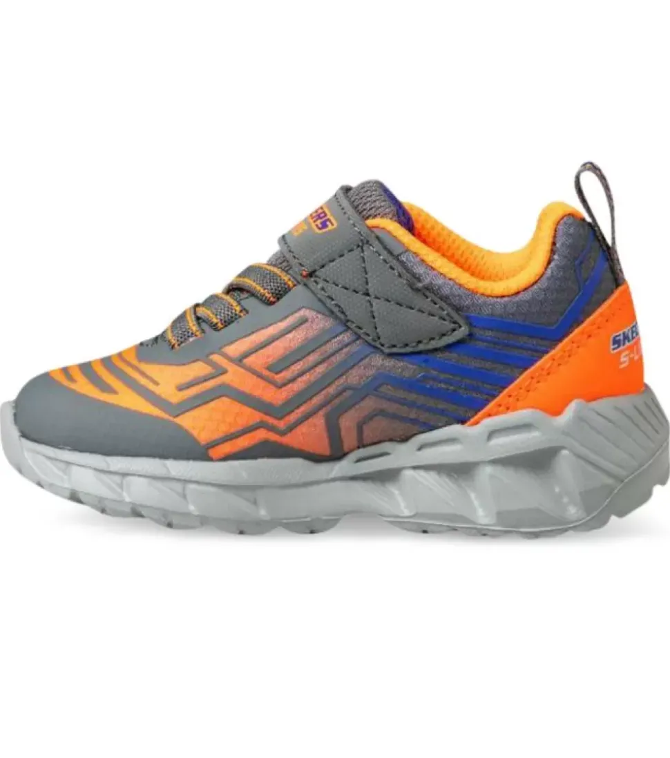 Online Magna Lights Bozler (Td) Kids Charcoal Orange Kids Sandals & Walk