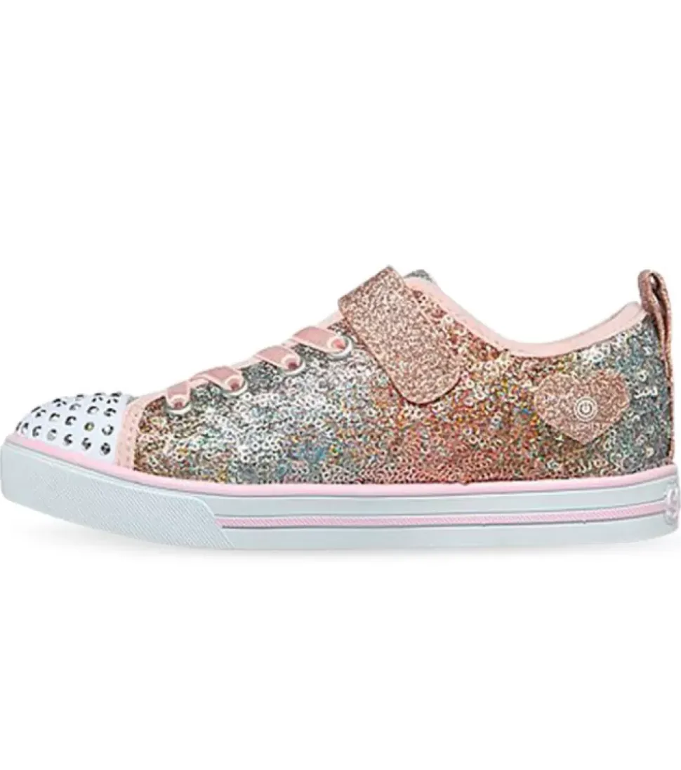 Discount Sparkle Lite Sequins So Bright (Ps) Kids Light Pink Multi Kids Sandals & Walk