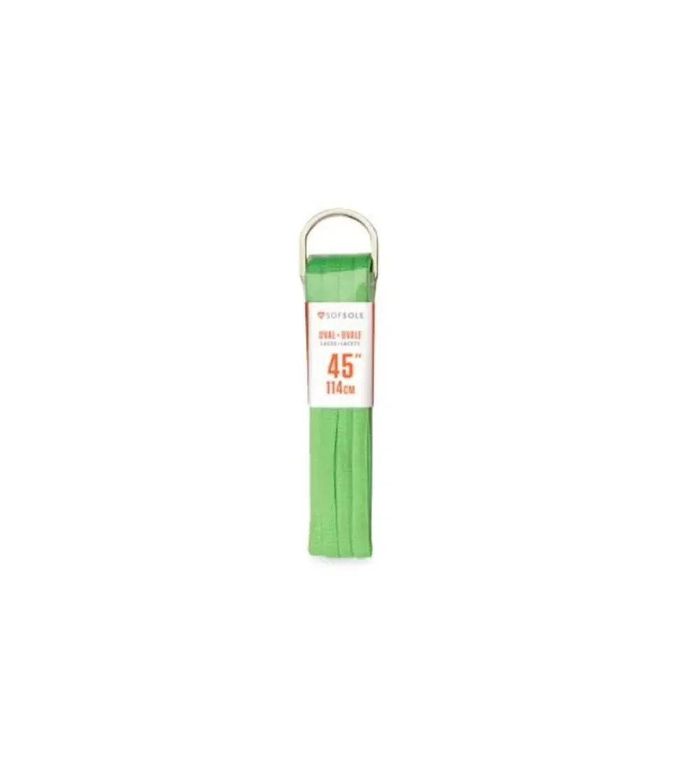 Best Athletic Oval Lace (45) Neon Green Women Laces
